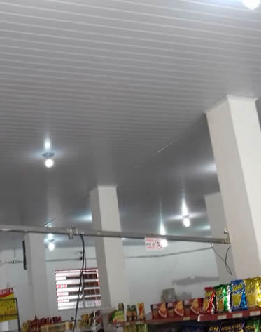 Projeto forro de pvc e luminárias